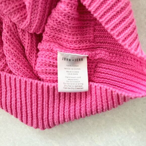 John + Jenn Pink Ribbed Knit Tank Top  | XS - Picture 4 of 6